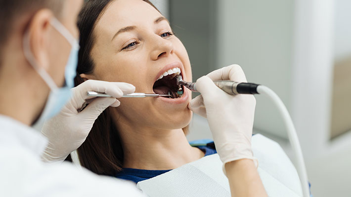 girl getting treatment